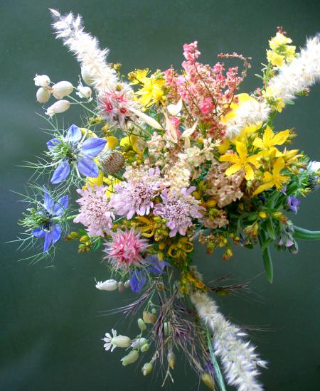 Petit bouquet de campagne, fou et joyeux, re�u en cadeau...merci